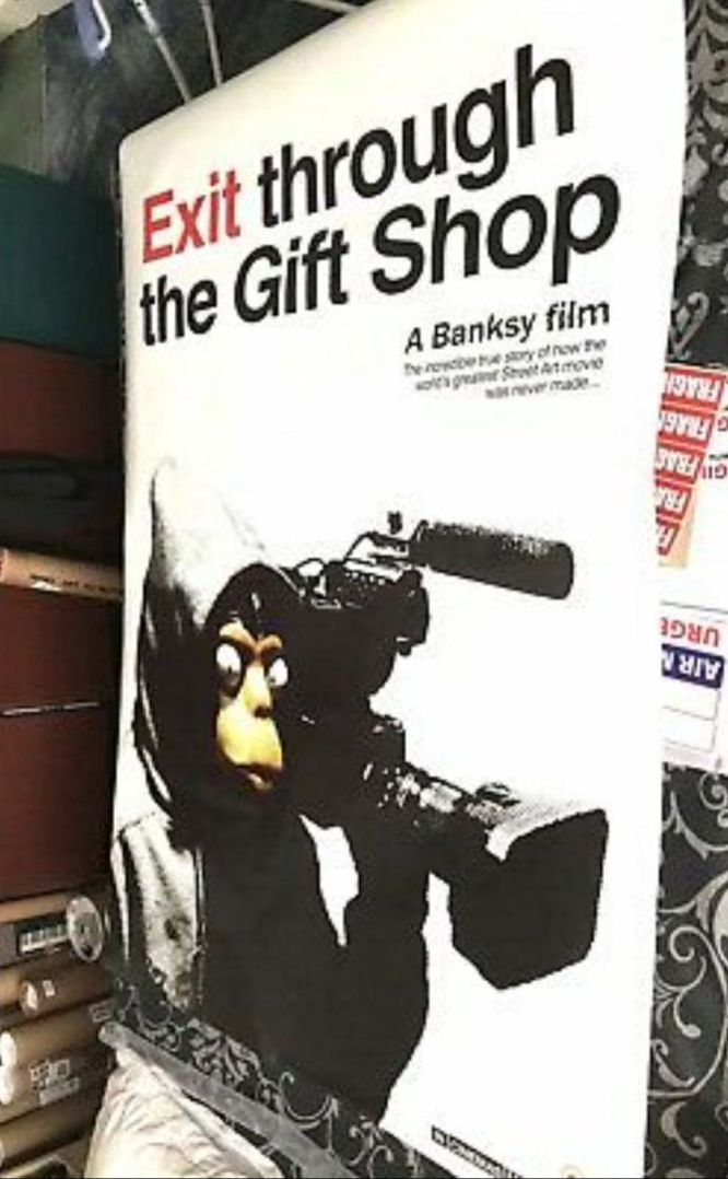 Banksy Rare XL Official Cinema Poster for Exit Through The Gift Shop Movie
