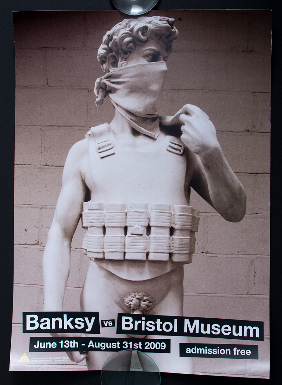Banksy poster - Banksy vs Bristol Museum - David Close Up