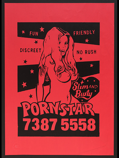 Carrie Reichardt Porn Star Popster Print Black On Bright Red