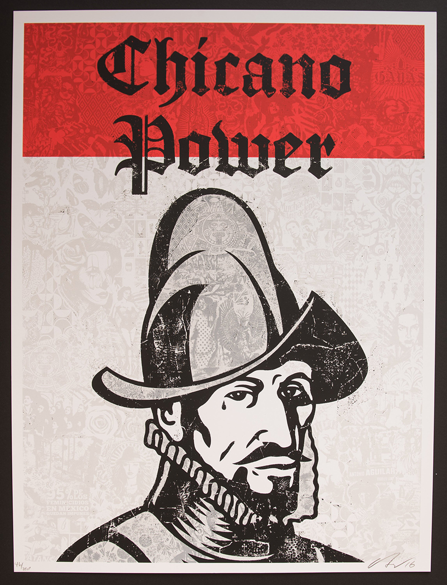 Ernesto Yerena Montejano - Chicano Power - signed limited edition print