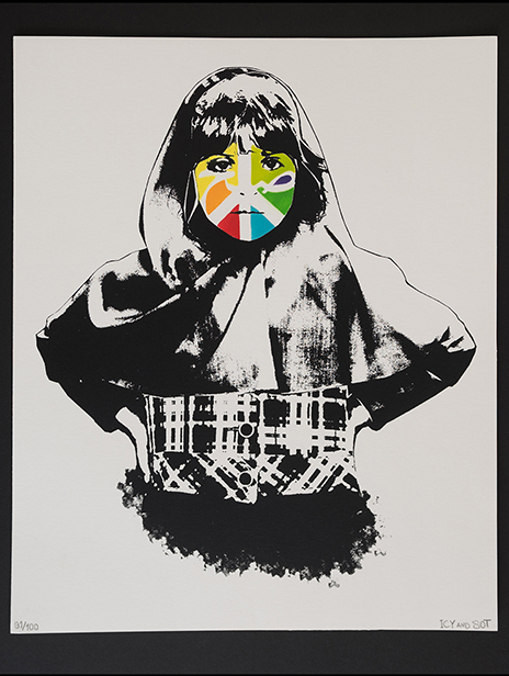 Peace Girl signed limited edition print by ICY and SOT