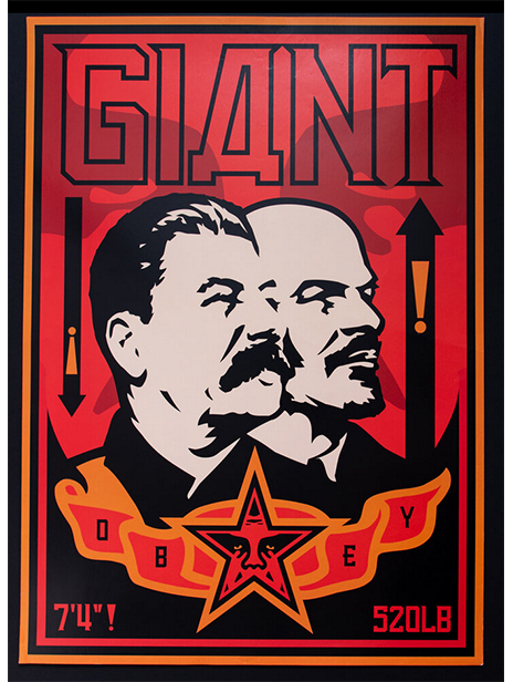 Obey Giant Stalin Lenin Shepard Fairey made for pasting up on the street very rare