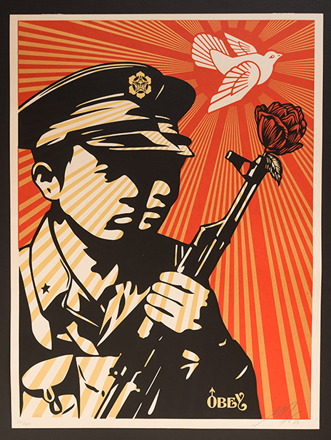 Obey Shepard Fairey - Chinese Soldiers signed limited edition art print