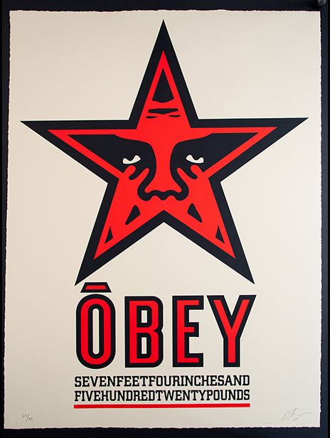 Shepard Fairey OBEY Star - Large Format Serigraph 2019