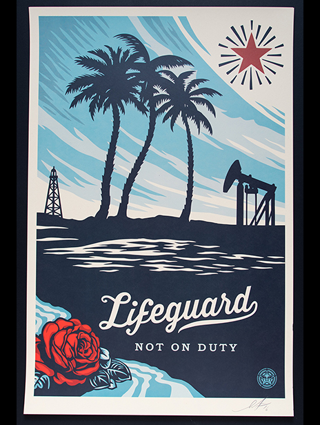 Obey - Shepard Fairey - Lifeguard Not On Duty Poster Print - Signed