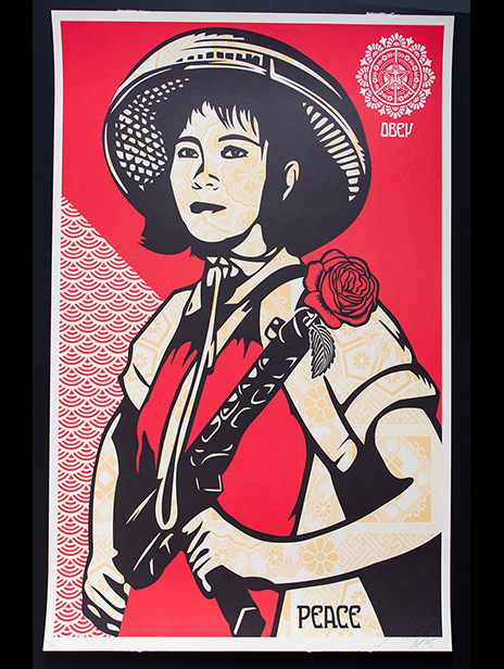 Shepard Fairey Obey - Revolutionary Woman Signed Poster
